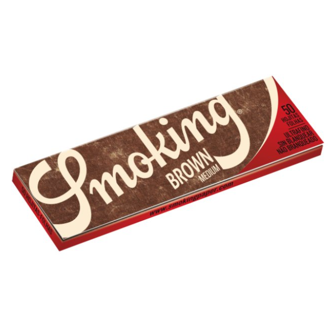 Smoking Unbleached Rolling Papers individual pack on a white background.