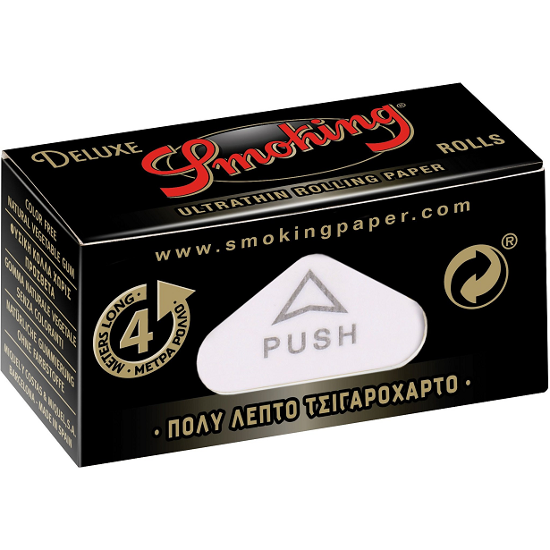 Smoking Deluxe Rolling Papers in the packaging box on a white background.