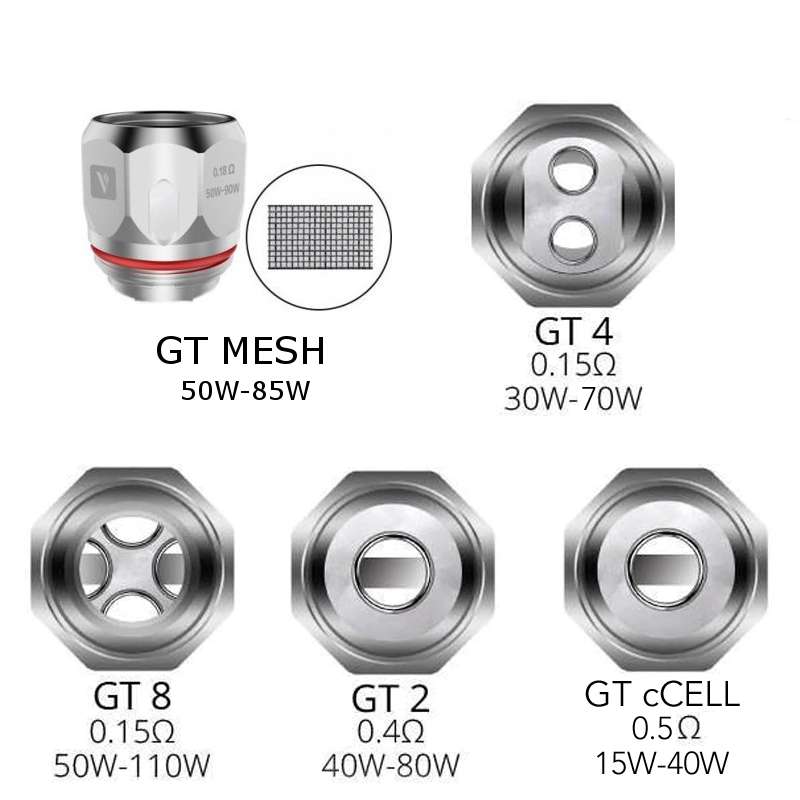 Vaporesso GT coils displayed on a white background.
