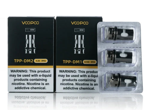 VooPoo TPP replacement coils with packaging on a white background.