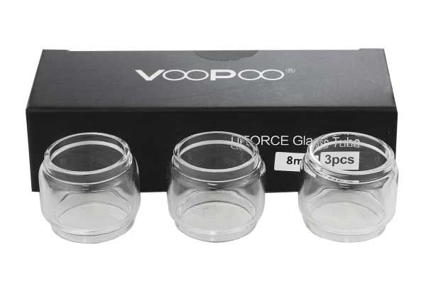 VooPoo Uforce Replacement Glass with packaging on a white background.