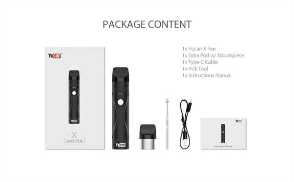 Yocan X package contents